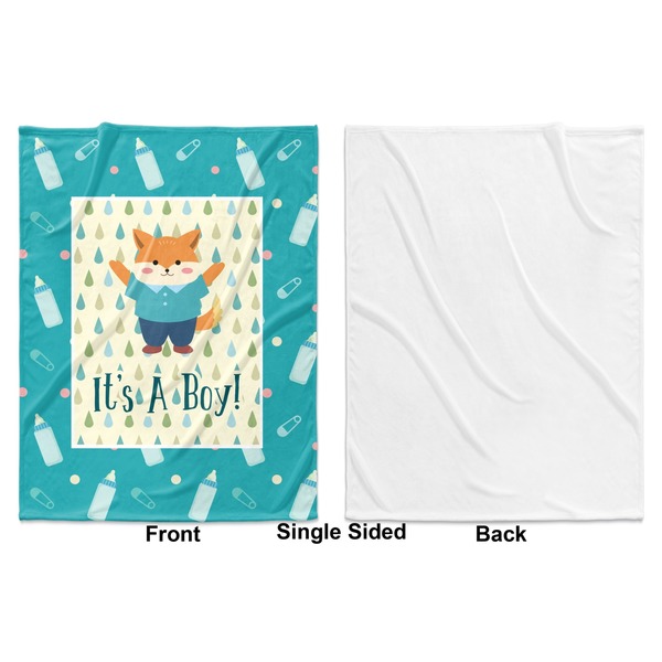 Baby Shower Baby Blanket (Single Sided - Printed Front, White Back)