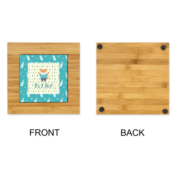 Baby Shower Bamboo Trivet with 6" Tile - APPROVAL