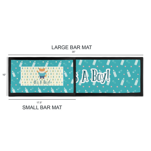 Baby Shower Bar Mats - Sizing Chart