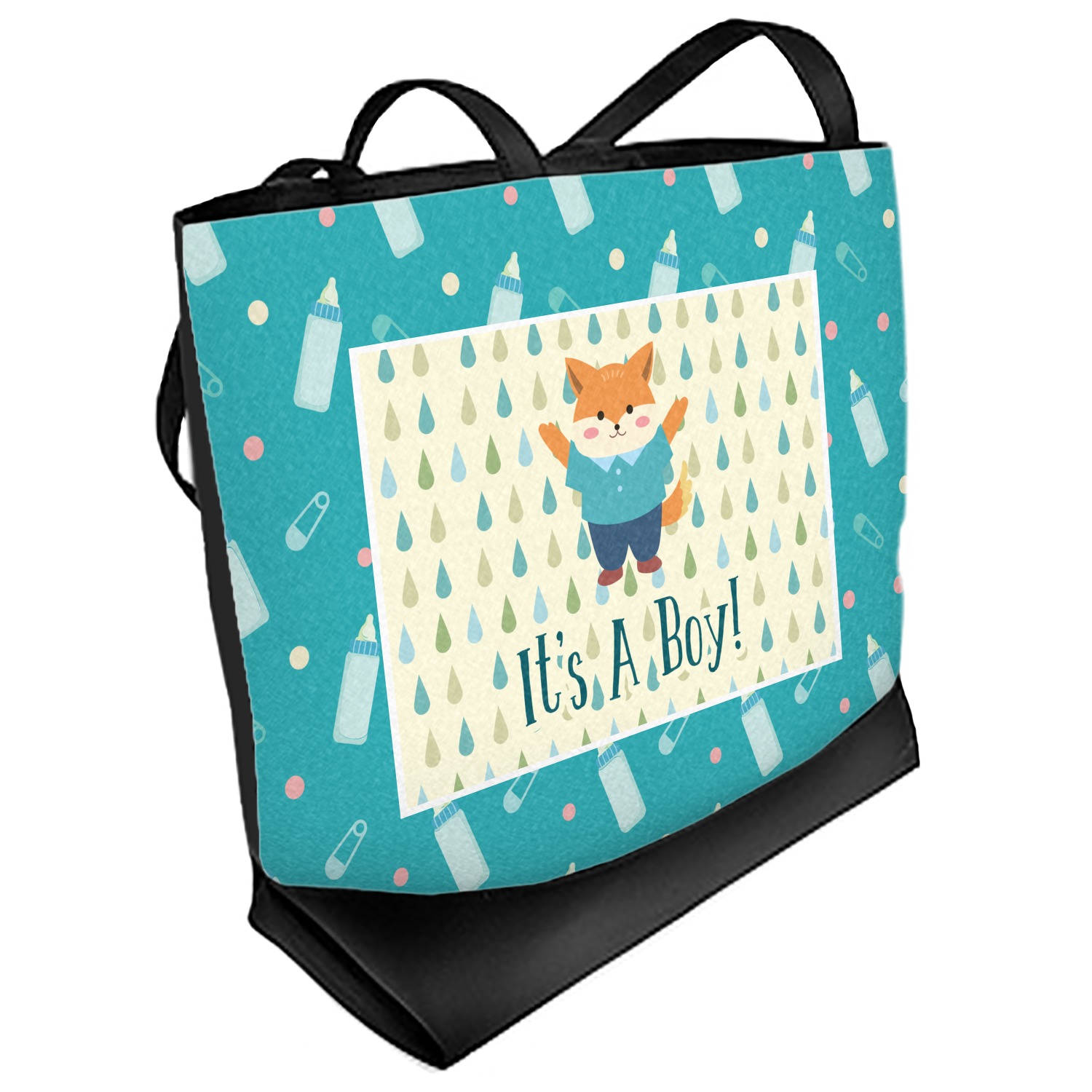 Baby Shower Beach Tote Bag - Regular - Front (Personalized) - YouCustomizeIt
