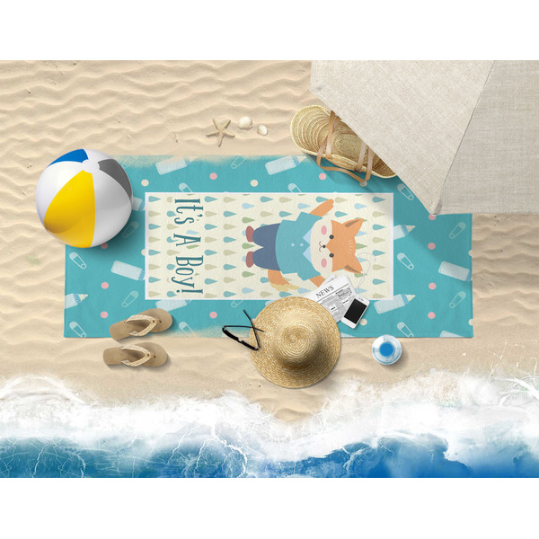Baby Shower Beach Towel Lifestyle