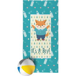 Baby Shower Beach Towel (Personalized)