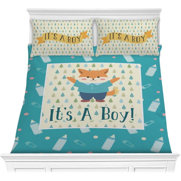 Custom Baby Shower Comforter Set - Full / Queen (Personalized)