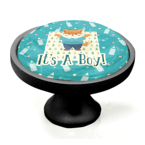 Baby Shower Black Custom Cabinet Knob (Side)