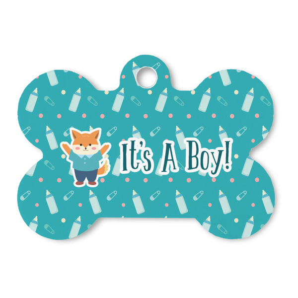 Custom Baby Shower Bone Shaped Dog ID Tag