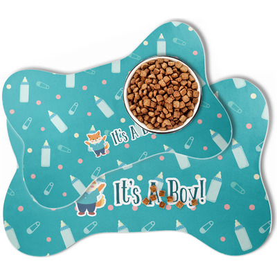 Baby Shower Bone Shaped Dog Food Mat (Personalized)