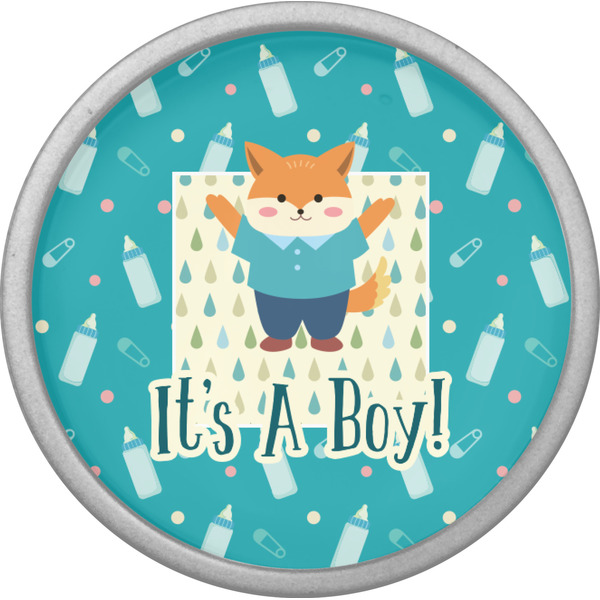 Baby Shower Cabinet Knob - Nickel - Front