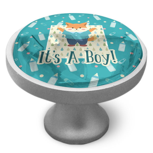Baby Shower Cabinet Knob - Nickel - Side