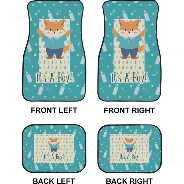 Baby Shower Car Floor Mats Set (2F + 2B)