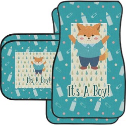 Baby Shower Car Floor Mats Set - 2 Front & 2 Back (Personalized)