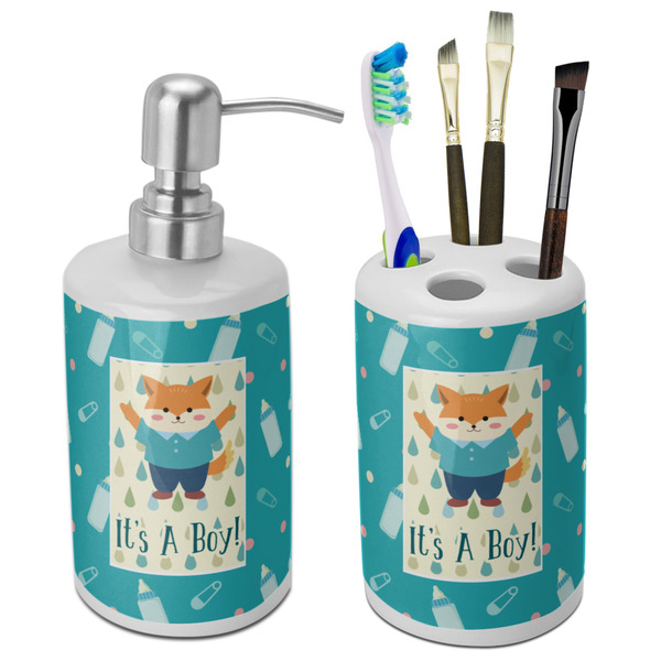 Custom Baby Shower Ceramic Bathroom Accessories Set