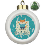 Baby Shower Ceramic Ball Ornament - Christmas Tree