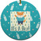 Baby Shower Ceramic Flat Ornament - Circle (Front)