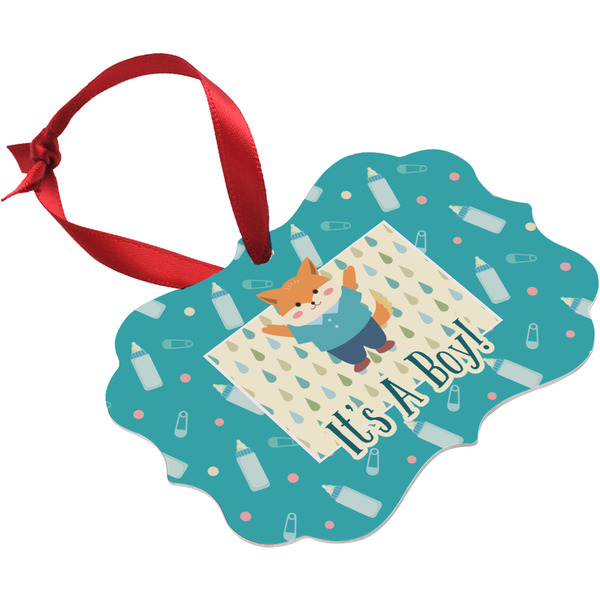 Baby Shower Christmas Ornament (Angle View)