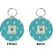 Baby Shower Circle Keychain (Front + Back)