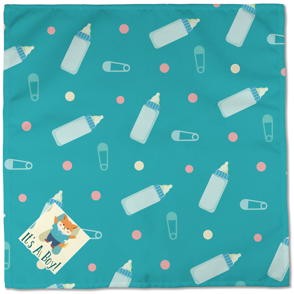 Baby Shower Cloth Napkins - Personalized Dinner (Full Open)