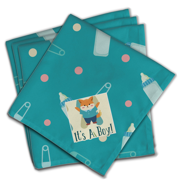 Custom Baby Shower Cloth Napkins (Set of 4) (Personalized)