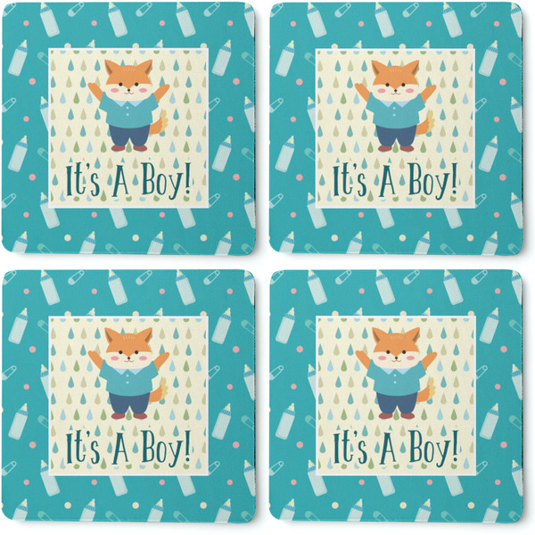 Baby Shower Coaster Rubber Back - Apvl