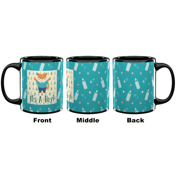 Baby Shower Coffee Mug - 11 oz - Black APPROVAL