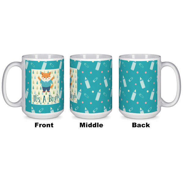 Baby Shower Coffee Mug - 15 oz - White APPROVAL