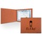 Baby Shower Cognac Leatherette Diploma / Certificate Holders - Front only - Main