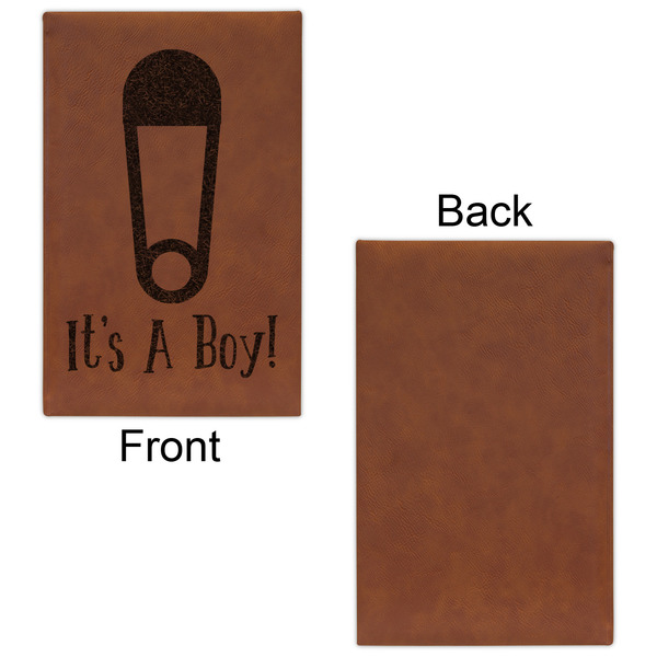 Baby Shower Cognac Leatherette Journal - Single Sided - Apvl