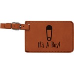 Baby Shower Leatherette Luggage Tag (Personalized)