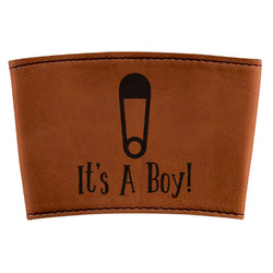 Baby Shower Leatherette Cup Sleeve