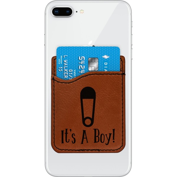 Custom Baby Shower Leatherette Phone Wallet (Personalized)