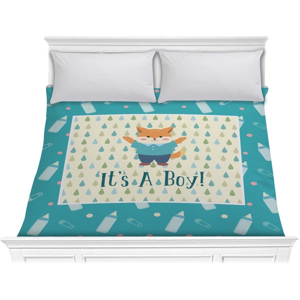 Custom Baby Shower Comforter - King (Personalized)