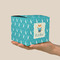 Baby Shower Cube Favor Gift Box - On Hand - Scale View