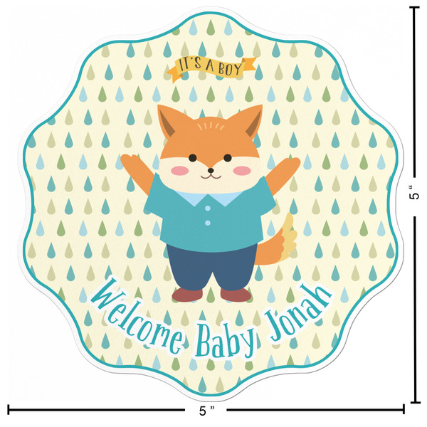 Baby Shower Custom Shape Iron On Patches - L - APPROVAL