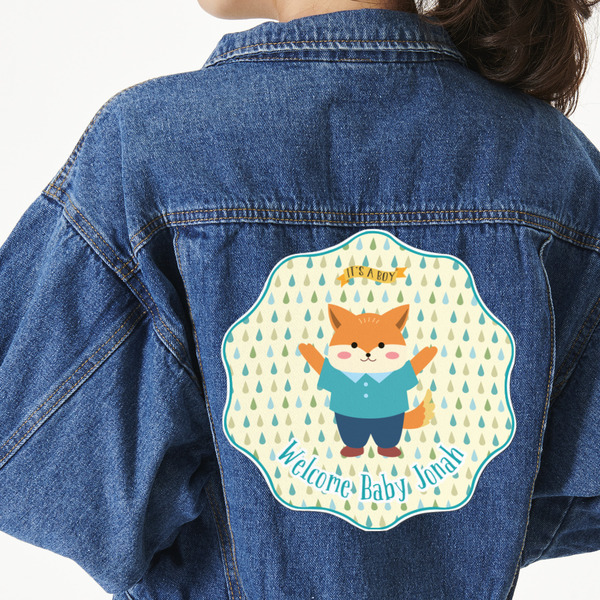 Custom Baby Shower Twill Iron On Patch - Custom Shape - 3XL