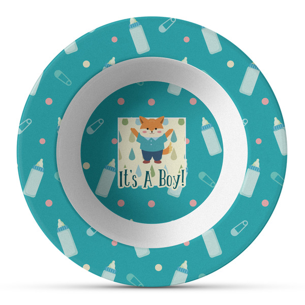 Custom Baby Shower Plastic Bowl - Microwave Safe - Composite Polymer (Personalized)