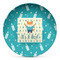 Baby Shower Microwave Safe Plastic Plate - Composite Polymer (Personalized)