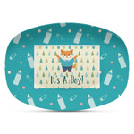 Baby Shower Plastic Platter - Microwave & Oven Safe Composite Polymer (Personalized)