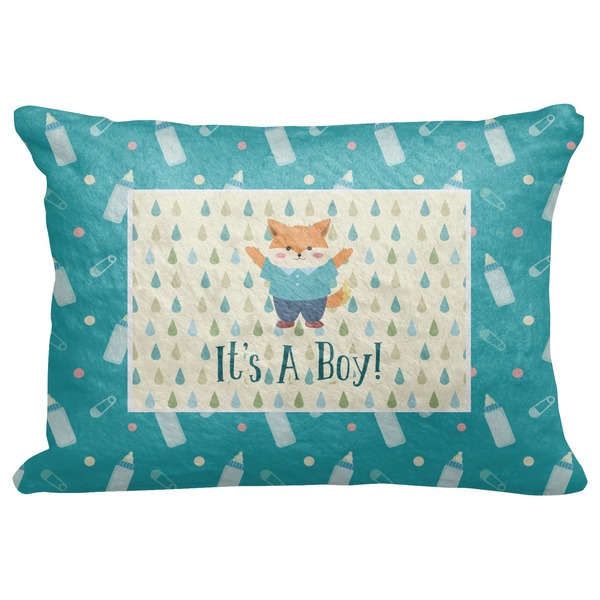 Custom Baby Shower Decorative Baby Pillowcase - 16"x12" (Personalized)