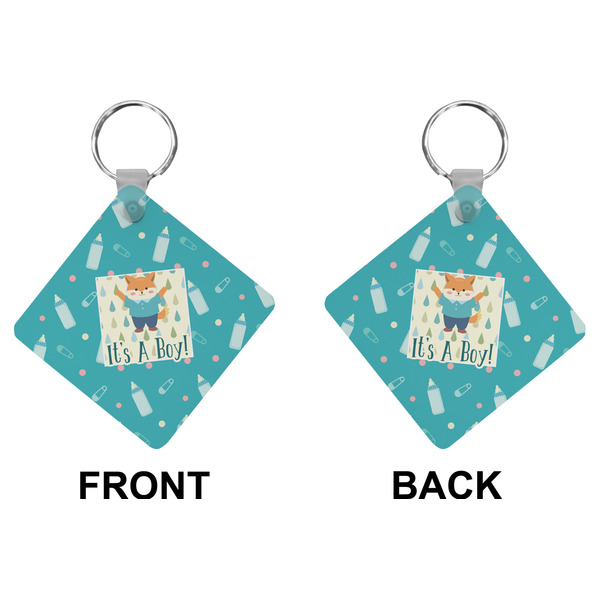 Baby Shower Diamond Keychain (Front + Back)
