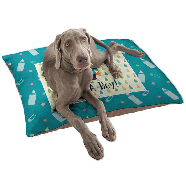 Custom Baby Shower Dog Bed - Large