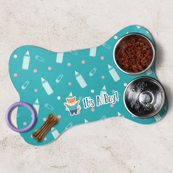 Baby Shower Dog Bone Shaped Mat Lifestyle