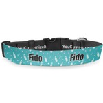 Baby Shower Deluxe Dog Collar - Double Extra Large (20.5" to 35") (Personalized)