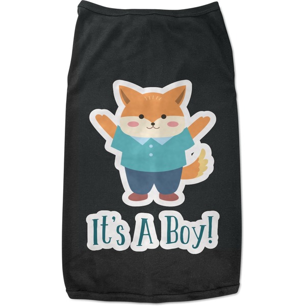 Custom Baby Shower Black Pet Shirt - XL (Personalized)