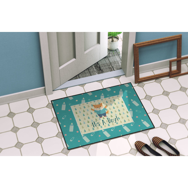 Baby Shower Door Mat Lifestyle