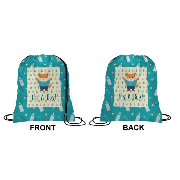 Baby Shower Drawstring Backpack Front & Back Small