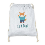 Baby Shower Drawstring Backpack - Sweatshirt Fleece - Double Sided