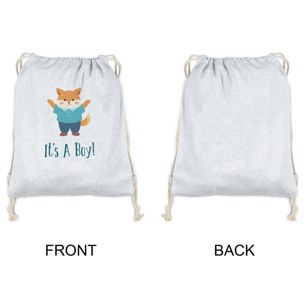 Baby Shower Drawstring Backpacks - Sweatshirt Fleece - Single Sided - APPROVAL