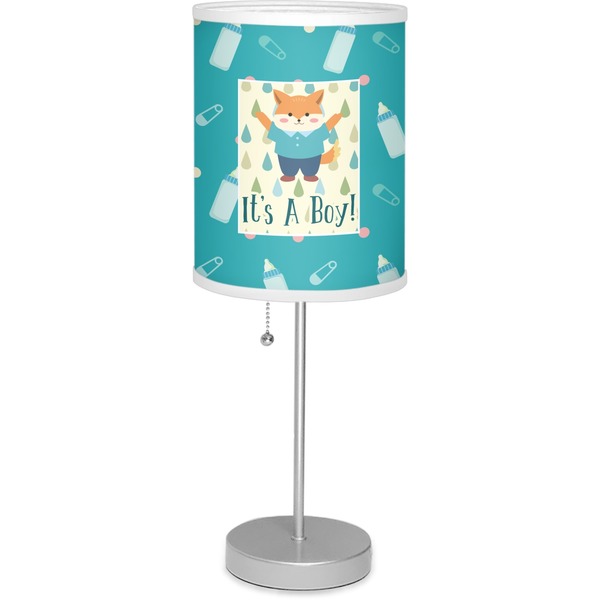 Custom Baby Shower Lamp with Drum Shade