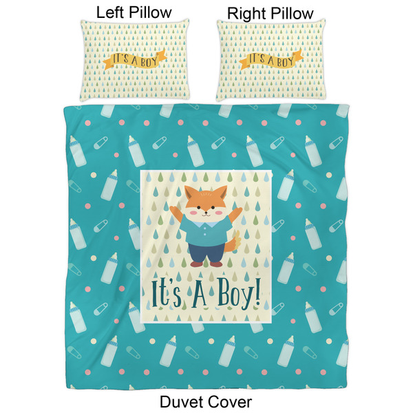 Baby Shower Duvet Cover Set - Queen - Approval