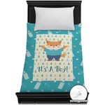 Baby Shower Duvet Cover - Twin (Personalized)