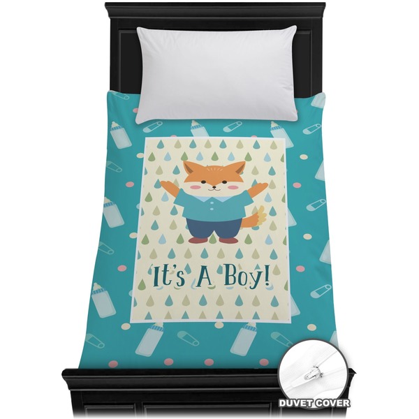 Custom Baby Shower Duvet Cover - Twin (Personalized)